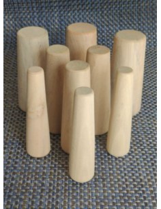 Houten pluggen set van 9 (3 lengtes) 2