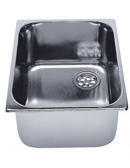 RVS wasbak 320x260x150 mm.