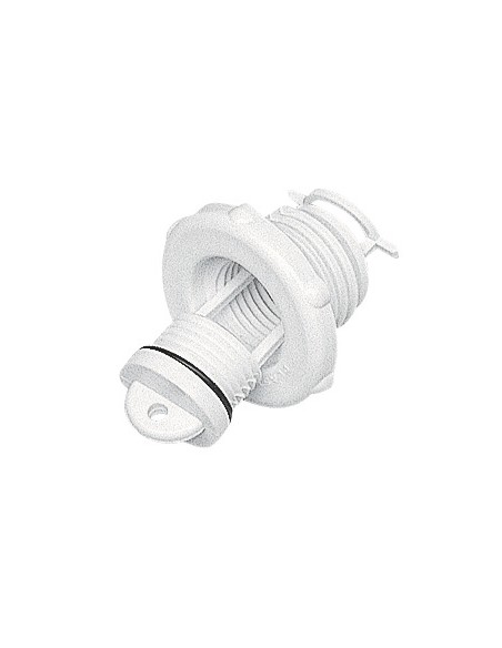Plug polyamide met O-ring rond wit 46 mm