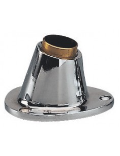 Verchroomd brons vlaggenstokhouder 25 mm 2