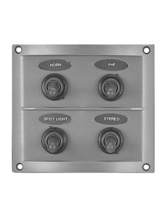 SWITCH PANEL SPLASHPROOF 4 GANG 2
