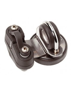 Grootzeil warteloog met RVS wartel met oog en klem 2