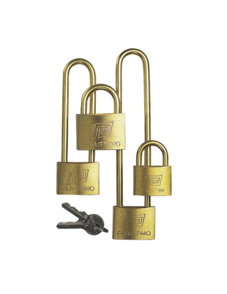 Set hangsloten 3 stuks 30 mm 1 sleutel