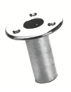 SUPPORT FOR BUILT-IN POLE CH.BRASS 25MM 2