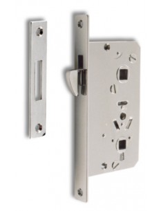 MORTISE LOCK CHR.BRASS 55X10 FITTED 2