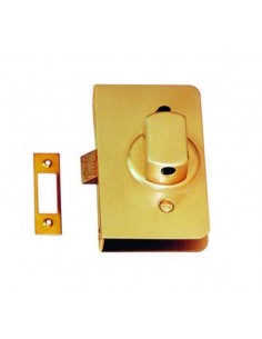 Standaard inbouwslot messing omkeerbaar 2