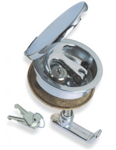 Luiksluiting messing verchroomd Ø 84 mm 2