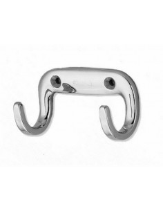 HOOK DOUBLE ST.S 2 HOLE H33MM L65MM 2