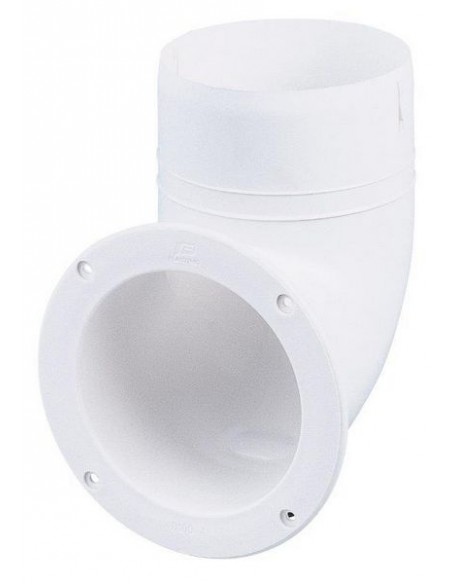 Haakse slangaansluiting voor ventilatie