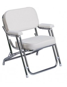 Opvouwbare dekstoelalu+wittebekleding 2