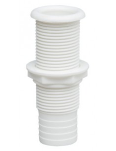 RIBBED THRU-H FIT. 25 STAND. FLANGE WHI 2
