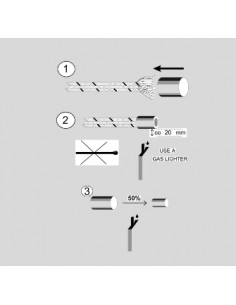 Touw eind beschermers diverse maten in 1 zakje 2