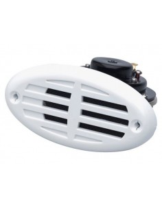 Inbouwhoorn inclusief witte en zwarte grill Attwood 11478-7 2