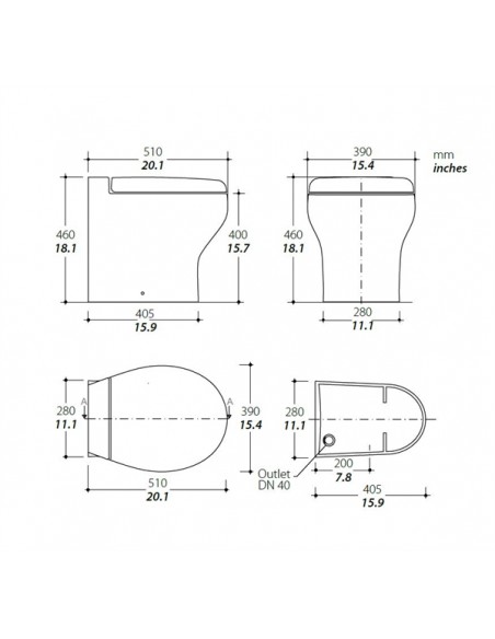 Tecma Silence Plus 2G, 24V, Hoog, Poly SoftClose, Multiframe