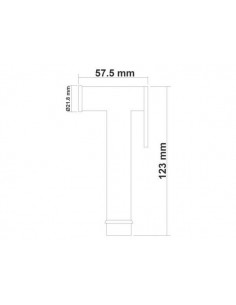 Douchekop luxe messing verchroomd 1/2 inch 2