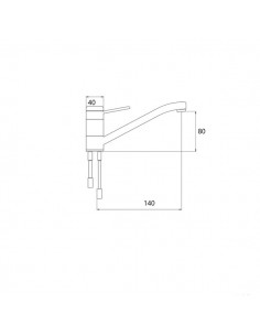 Kraan chroom enkel  2