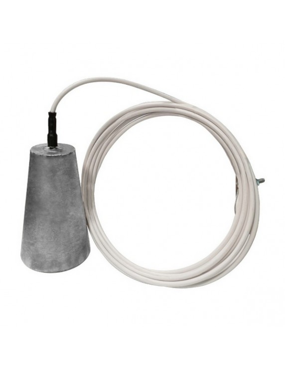 Hang on Aluminium anode 0,98kg cable lenght 6mt materiaal AL