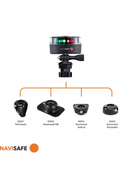 NS340 Navisafe Navilight Tricolor 2NM met Navimount basis