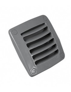 Vierkant ventilatierooster 118x118mm wit 2