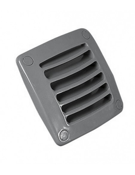 Vierkant ventilatierooster 118x118mm wit