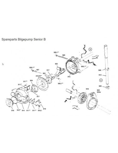 RM69 Manchethouder voor bilgempomp sr 