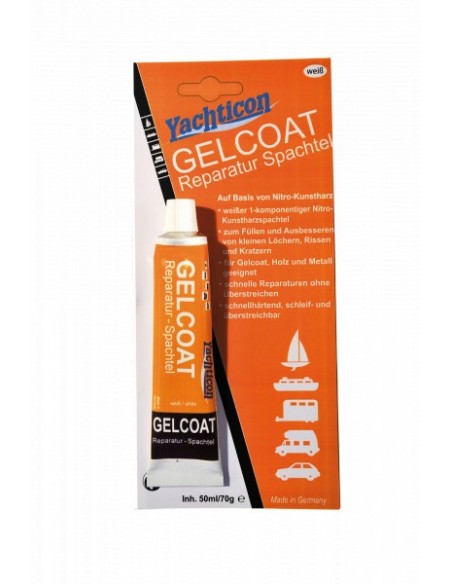 Gelcoat reparatie vuller wit 70 g
