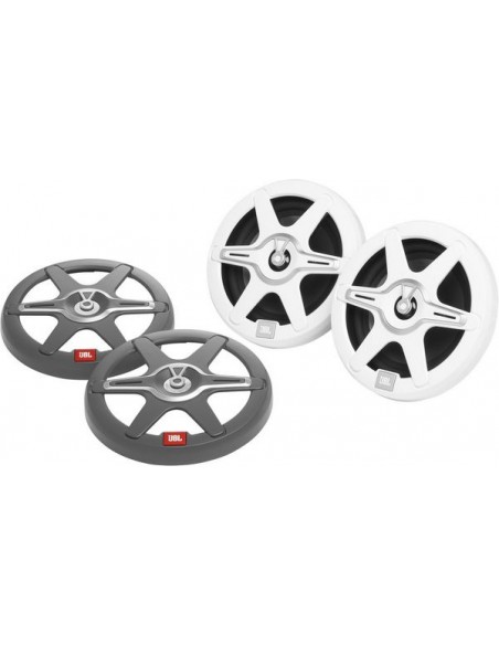 JBL Marine Stage 6.5'' speakerset wit/grijs waterdicht LED