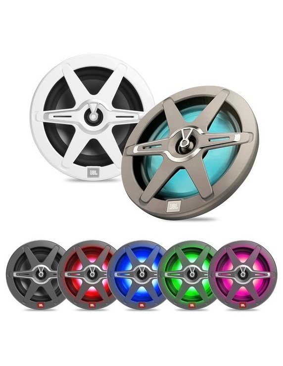 JBL Marine Stage 8'' speakerset wit/grijs