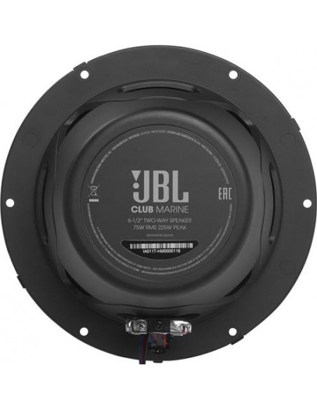 JBL Marine Stage 6.5'' speakerset wit/grijs waterdicht LED