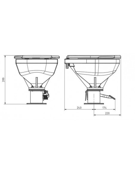 Rheinstrom Toilet Y7G wit