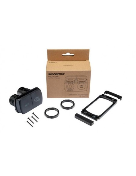 Flip Pro Duo USB-A en USB-C aansl. & 12V contactdoos