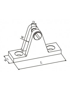 Buiskapbeslag RVS dekpl. 2