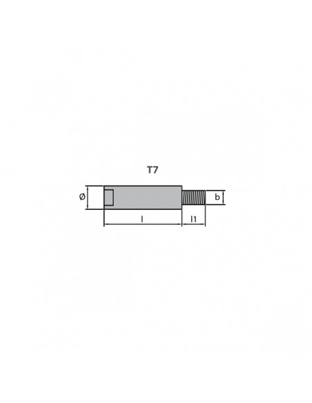 Motor anode Yanmar Plug 27210-200200 20mm M8