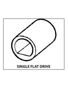 Nitrile inboard impeller single flat drive met pakking 2