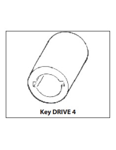 Neoprene outboard impeller key drive 4 (3555413-8) 2