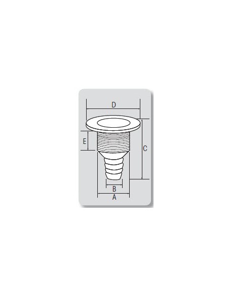 Huiddoorvoer kunststof wit