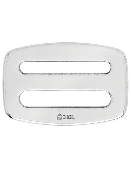 Gesp dubbel RVS 4x42 mm