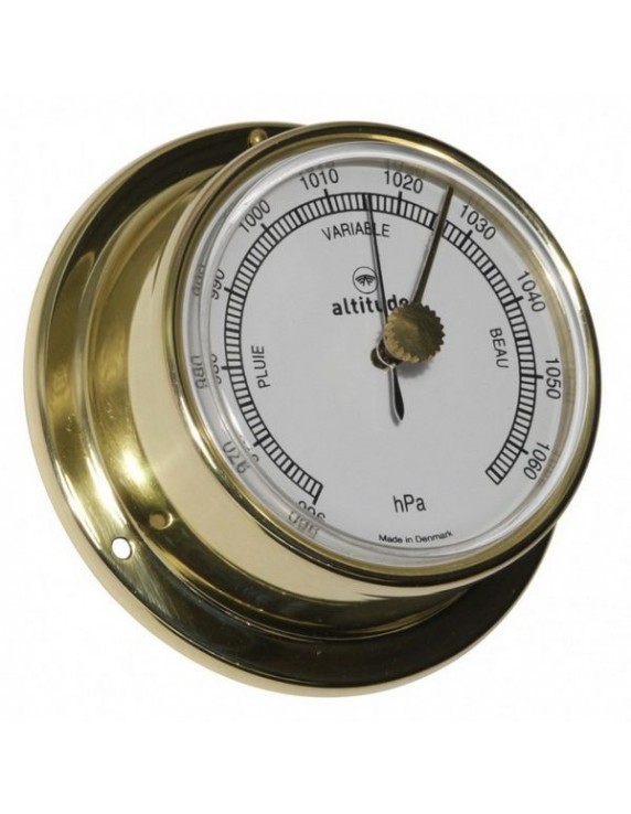 Barometer Altitude messing Engels Ø71 mm