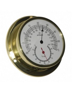 Thermometer / hygrometer Altitude messing Ø97 mm
