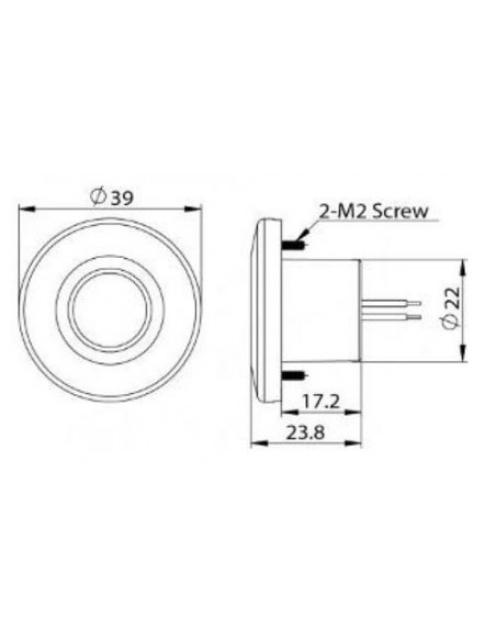 Hollex LED Traplamp 12V met afwerkring in 3 kleuren