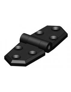 Kunststof scharnieren kort zwart