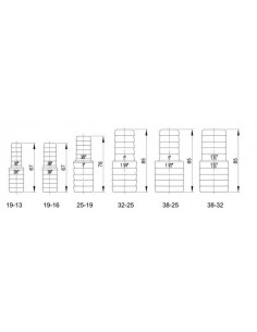 Verloop 19 mm / 16 mm 2