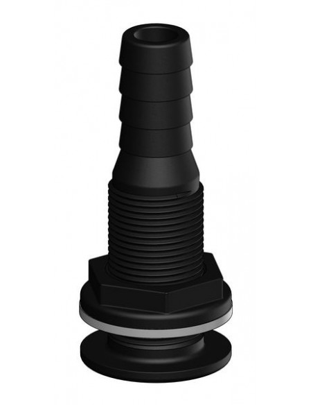 Huiddoorvoer met tule zwart div. maten