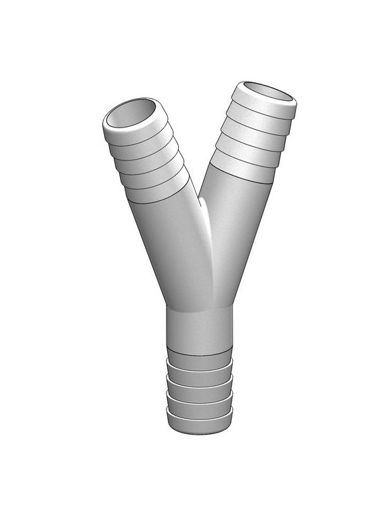 Y verloop 19mm-19mm-19mm