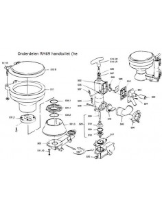 nr.511.8 RM69 Set scharn. kunststof bril / baj.  2
