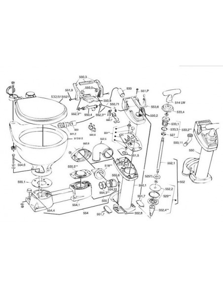 nr.551.7 RM69 Sealock afdekpl. pomp 