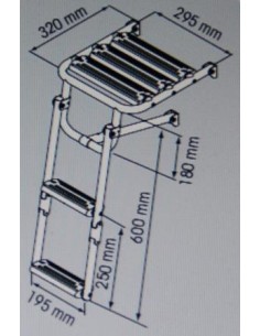 Platform zwemtrap met 2 treden 2