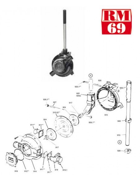 RM912 O-ring voor RM69 handlenspomp senior