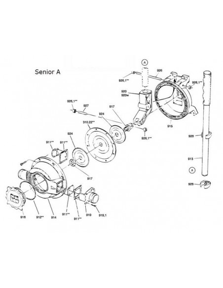 RM924 Onderplaat of bovenplaat RM69