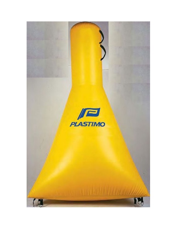 Wedstrijdbaanboei driehoek 16,kg,